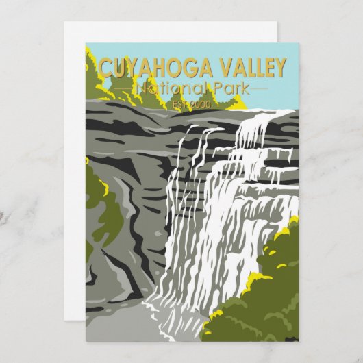 クヤホガバレーナショナルパークオハイオヴィンテージ シーズンカード (正面/裏面)