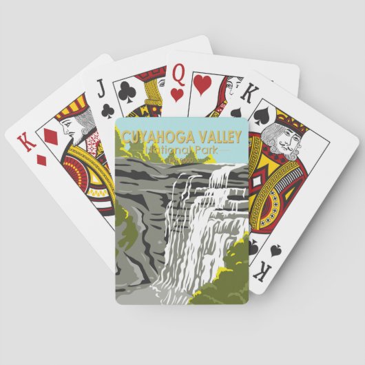 クヤホガバレーナショナルパークオハイオヴィンテージ トランプ (裏面)