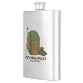 クヤホガバレーナショナルパークバックパック フラスク (左)