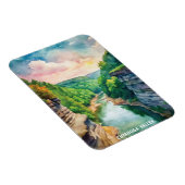 クヤホガバレー国立公園ウォーター絵画カラー マグネット (右側)