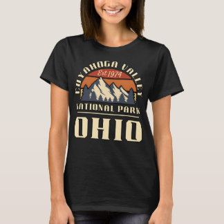 クヤホガバレー国立公園オハイオマウンテンハイキング Tシャツ
