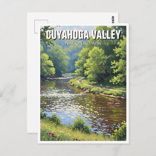 クヤホガバレー国立公園オハイオ旅行 ポストカード (正面/裏面)