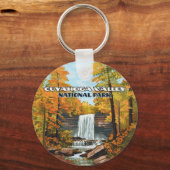 クヤホガバレー国立公園オハイオ・クリーブランド キーホルダー (裏面)