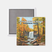 クヤホガバレー国立公園オハイオ・クリーブランド マグネット (正面/裏面)