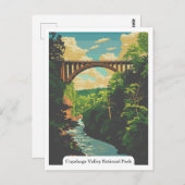 クヤホガバレー国立公園オハイオUSAポストカード ポストカード (正面/裏面)