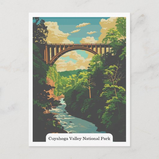 クヤホガバレー国立公園オハイオUSAポストカード ポストカード (正面)