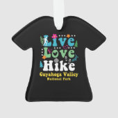 クヤホガバレー国立公園レトロ60s 70s 80s オーナメント (裏面)