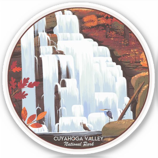 クヤホガバレー国立公園 シール (正面)