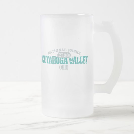 クヤホガバレー国立公園 フロストグラスビールジョッキ (右)