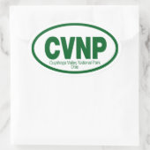 クヤホガバレー国立公園 楕円形シール (バッグ)