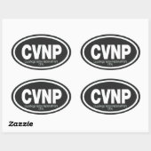 クヤホガバレー国立公園 楕円形シール (シート)