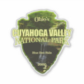 クヤホガバレーNP （矢印） シール (正面)