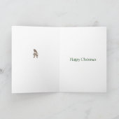 クユーモアのあるリスマス・ポエマー・ロビンとクリスマス・ツリー・カード シーズンカード (内部)