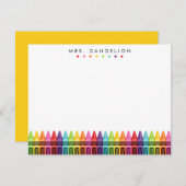 クライアンカラフルズ素先生文房具 サンキューカード (正面/裏面)