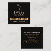 クライアントが自分の体 スクエア名刺 (正面/裏面)