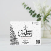 クライアントに対する司法、法律、法律事務所および弁護士 シーズンポストカード (スタンド正面)