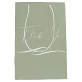 クライアントのギフト感謝バッグとカスタムロゴ ミディアムペーパーバッグ (正面)