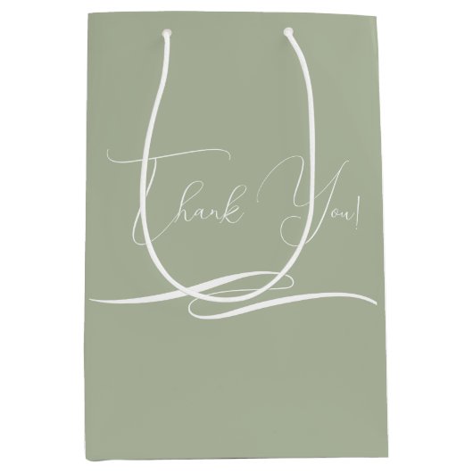 クライアントのギフト感謝バッグとカスタムロゴ ミディアムペーパーバッグ (正面)