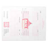 クライアントのコンサルティングシート – Tear-遠くに Notepad ノートパッド (正面)