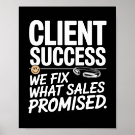 クライアントの成功 – デルはセールスの約束を修正 ポスター