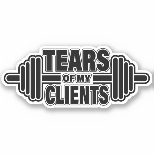 クライアントの涙のパーソナルトレーナーギフトの汚れ シール (正面)