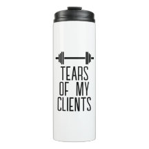 クライアントの涙のパーソナルトレーナーギフトの汚れ