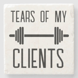 クライアントの涙のパーソナルトレーナープレゼント ストーンコースター