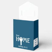 クライアントへの不動産仲介業者新しいホームティール（緑がかった色）終了ギフト フェイバーボックス (オープン)