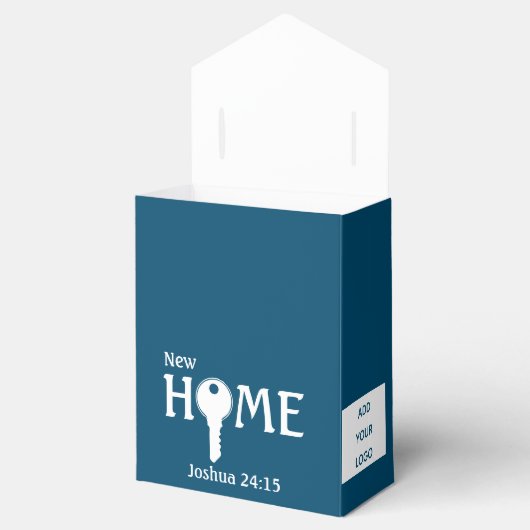 クライアントへの不動産仲介業者新しいホームティール（緑がかった色）終了ギフト フェイバーボックス (オープン)