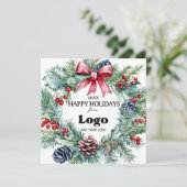 クライアント向けのバルクハッピーホリデーカード シーズンカード (スタンド正面)