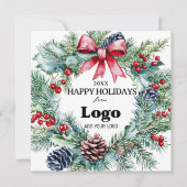 クライアント向けのバルクハッピーホリデーカード シーズンカード (正面)