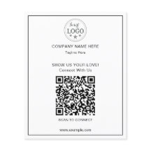 クライアント向けシンプルなQRコードビジネスフライヤー