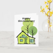 クライアント感謝ハウスアニバーサリー ホームカード カード (黄色い花)