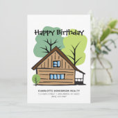 クライアント手描きハッピーバースデーカード カード (スタンド正面)