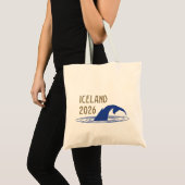 クライアント様用アイスランドロゴ+クジラの尾 トートバッグ (正面(商品))