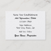 クライアント用VIPカード – SRF 名刺 (裏面)