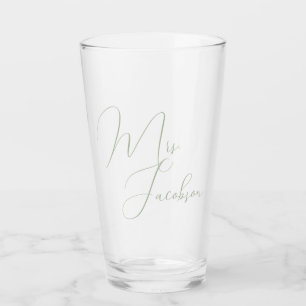 クライアント結婚のギフトSage Greenに感謝 タンブラーグラス