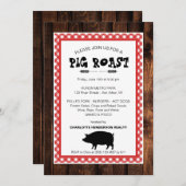 クライアント評価ピグローストBBQパーティの招待状 招待状 (正面/裏面)