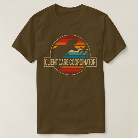 クライアントeコーディネーター恐竜 tシャツ (デザイン正面)