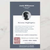 クライア企業のントの最大化フィットネスパーソナルトレーナー チラシ (裏面)