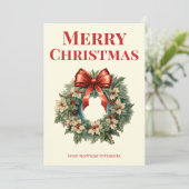 クライア伝統的ント向けクリスマスホリデーカード シーズンカード (スタンド正面)