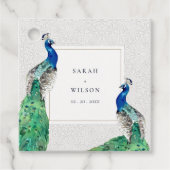 クライエレガントウ華美・ウォーター・カラー結婚・ピーコック フェイバータグ (正面)