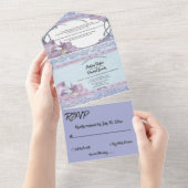 クライエレガントグ華美ラムクラシックフォーマル結婚ズ オールインワン招待状 (貼ってはがせる)