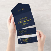 クライエレガントスオールインワン結婚式招待状 オールインワン招待状 (貼ってはがせる)