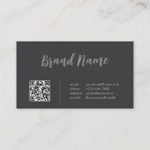 クライエレガントズ書道ラインアートQRコード 名刺 (裏面)