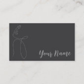 クライエレガントズ書道ラインアートQRコード 名刺 (正面)