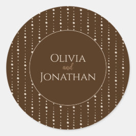 クライエレガントブロンズ華美封筒用シール ラウンドシール