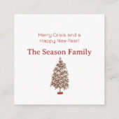 クライシスメリープレオーナークリスマスツリー エンクロージャーカード (裏面)