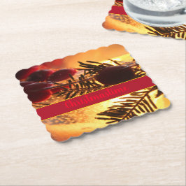 クライストマスタイム紙コースター ペーパーコースター