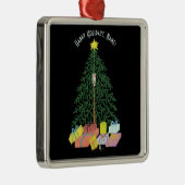 クライストマストツリースクエアメタルツリーオーナメント メタルオーナメント (右)